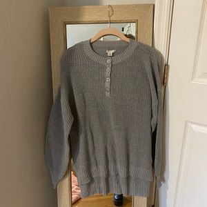 NWT AE Gray Henley - Size Small